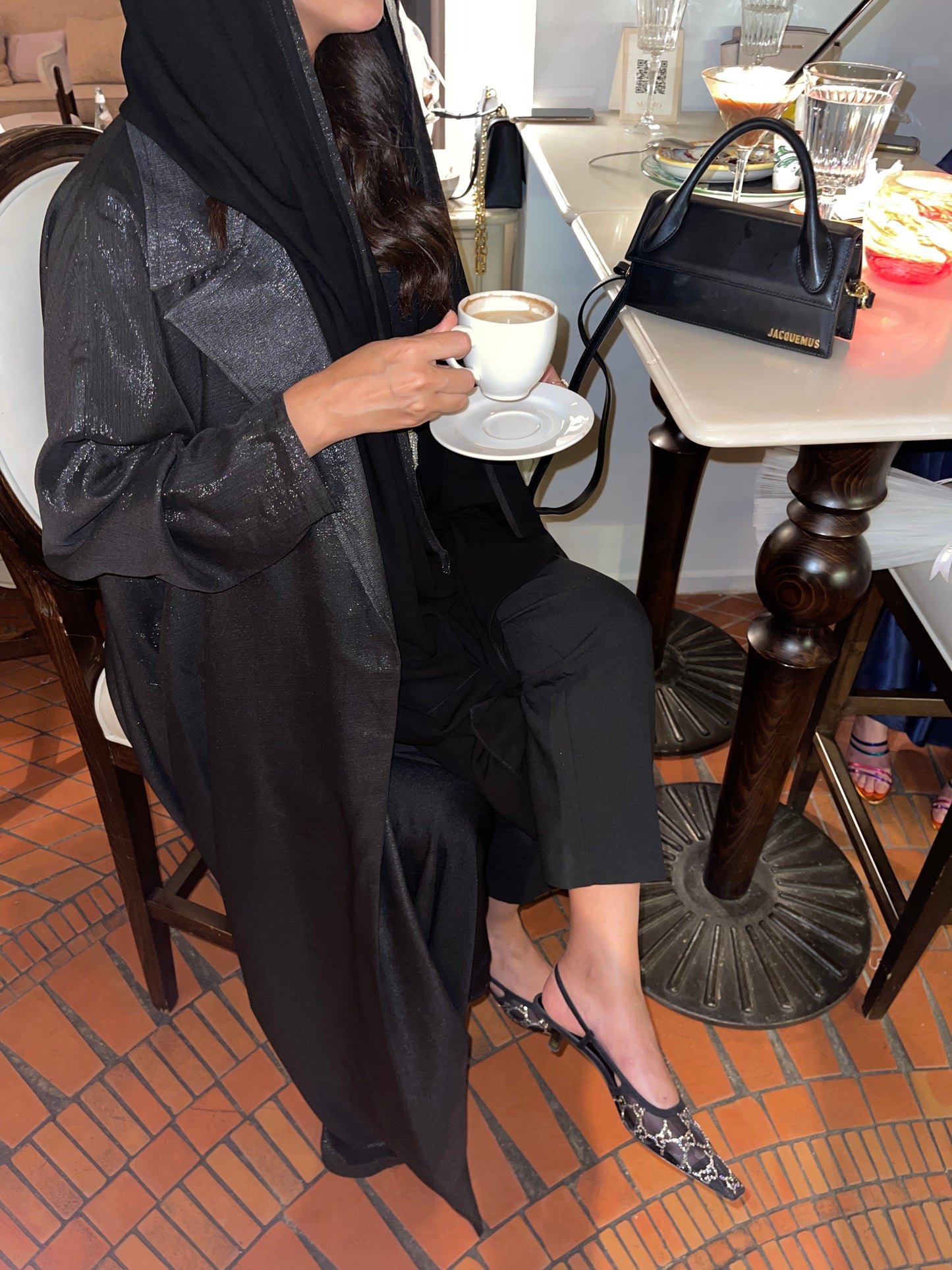 Sparkle Noir Night Abaya