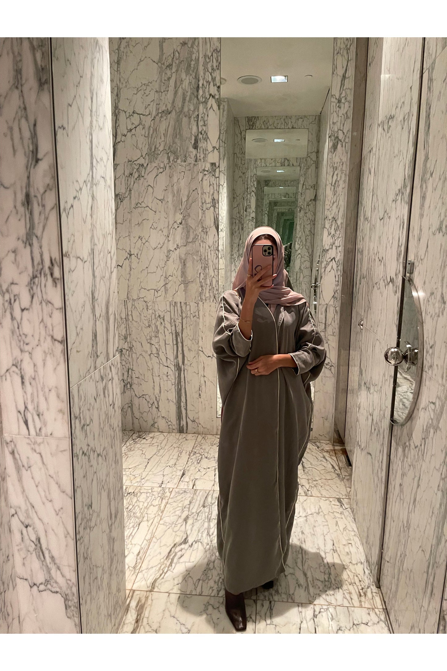 Gray Abaya