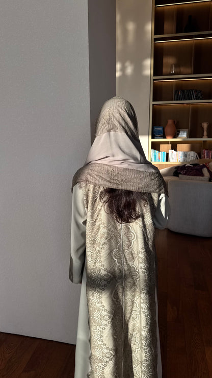 Lace abaya