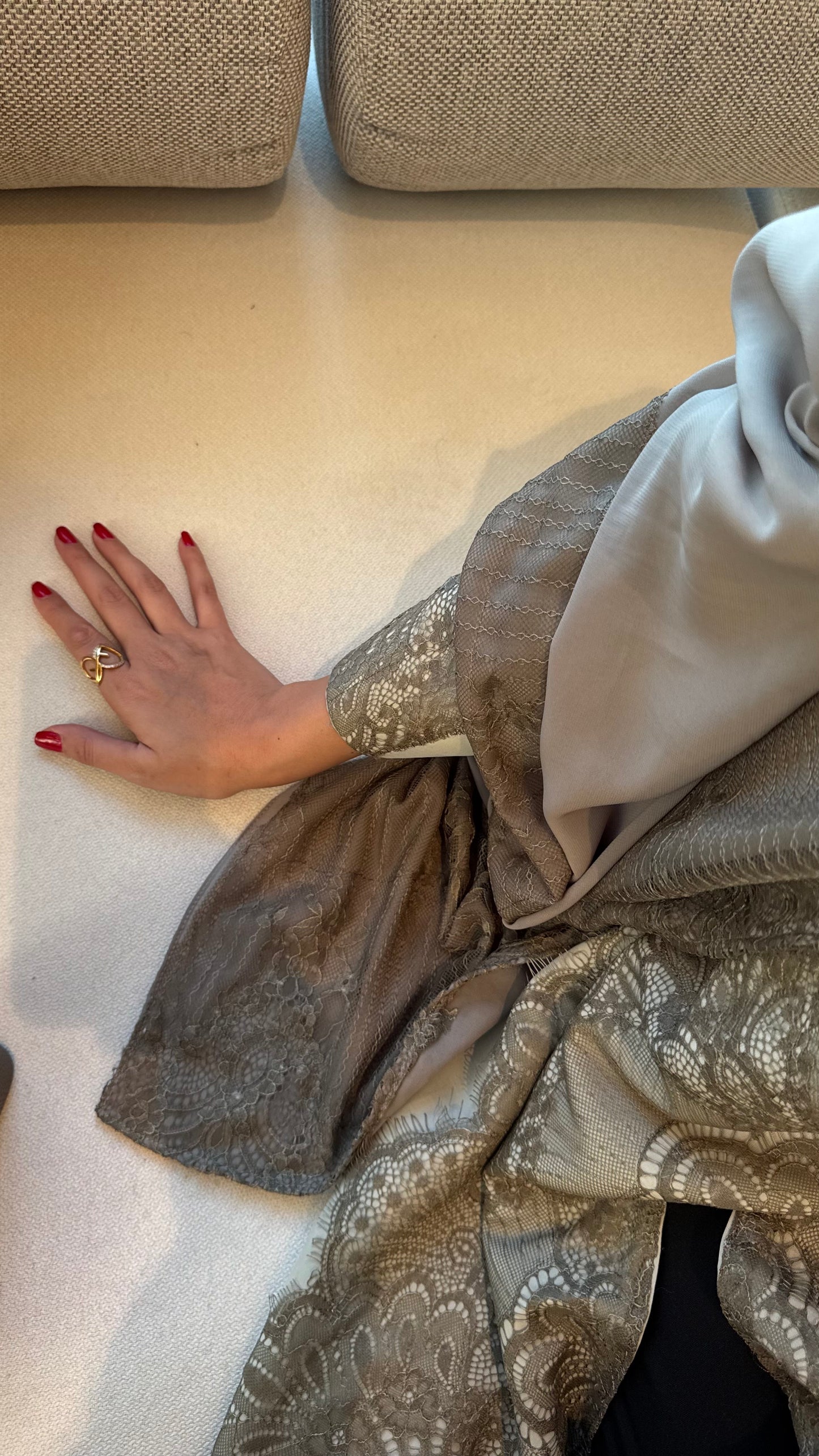Lace abaya