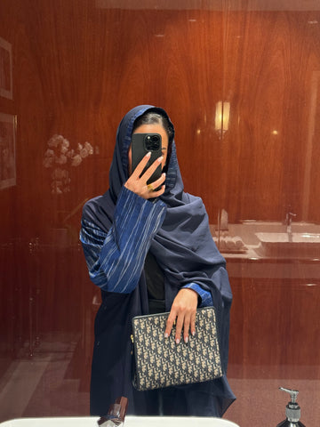 Blue abaya