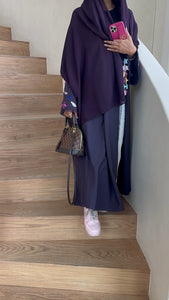 Purple sealife abaya