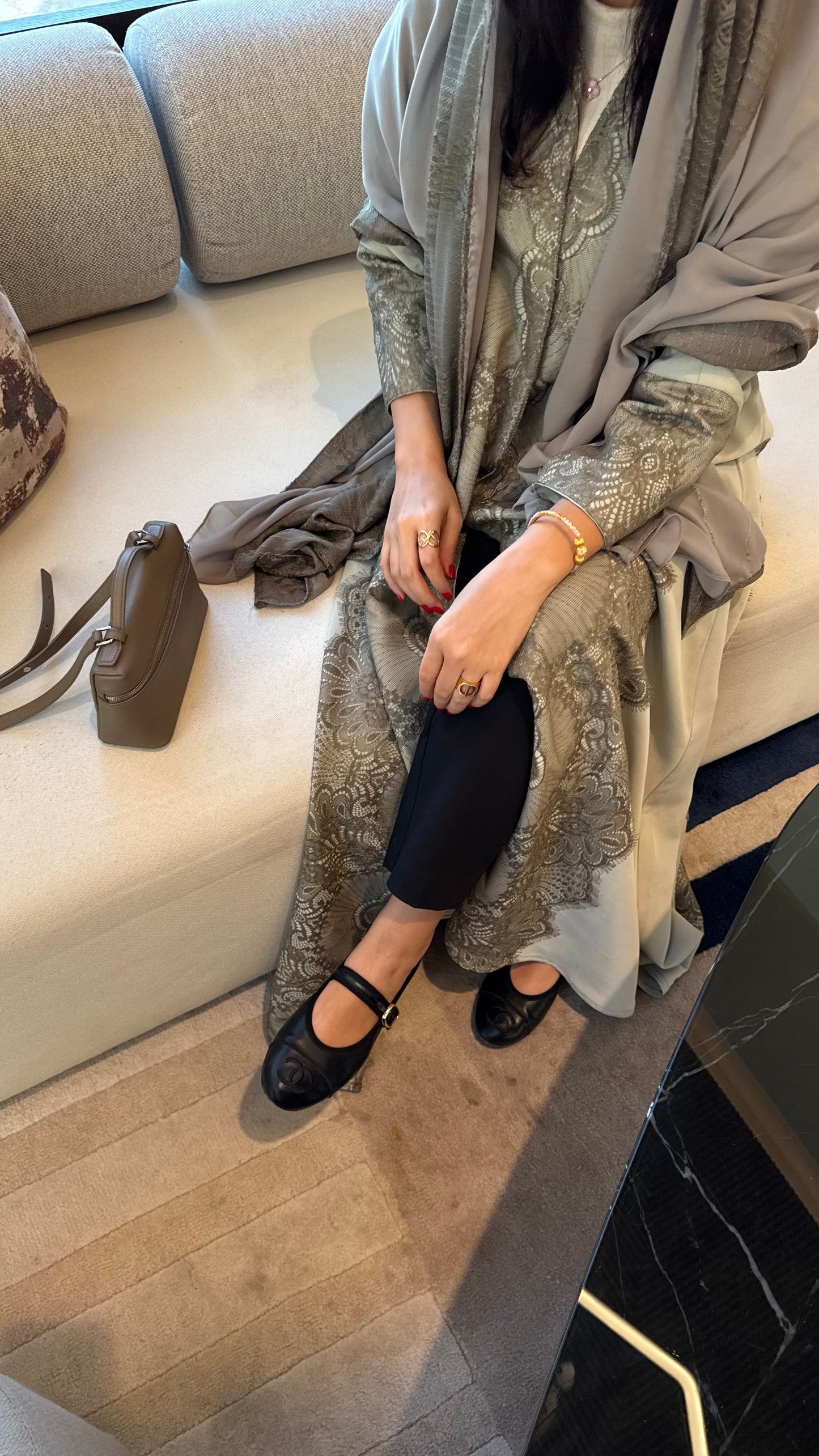 Lace abaya
