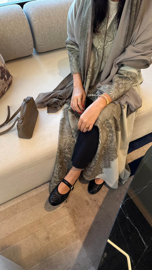 Lace abaya