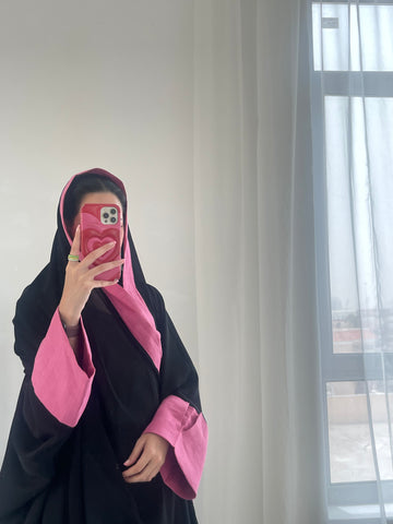 Hot pink abaya