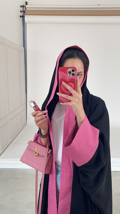 Hot pink abaya