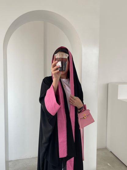 Hot pink abaya