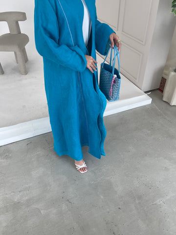 blue wave abaya