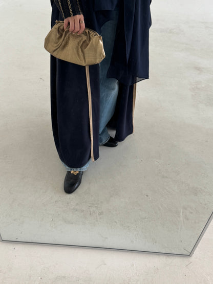 Navy blue chain abaya