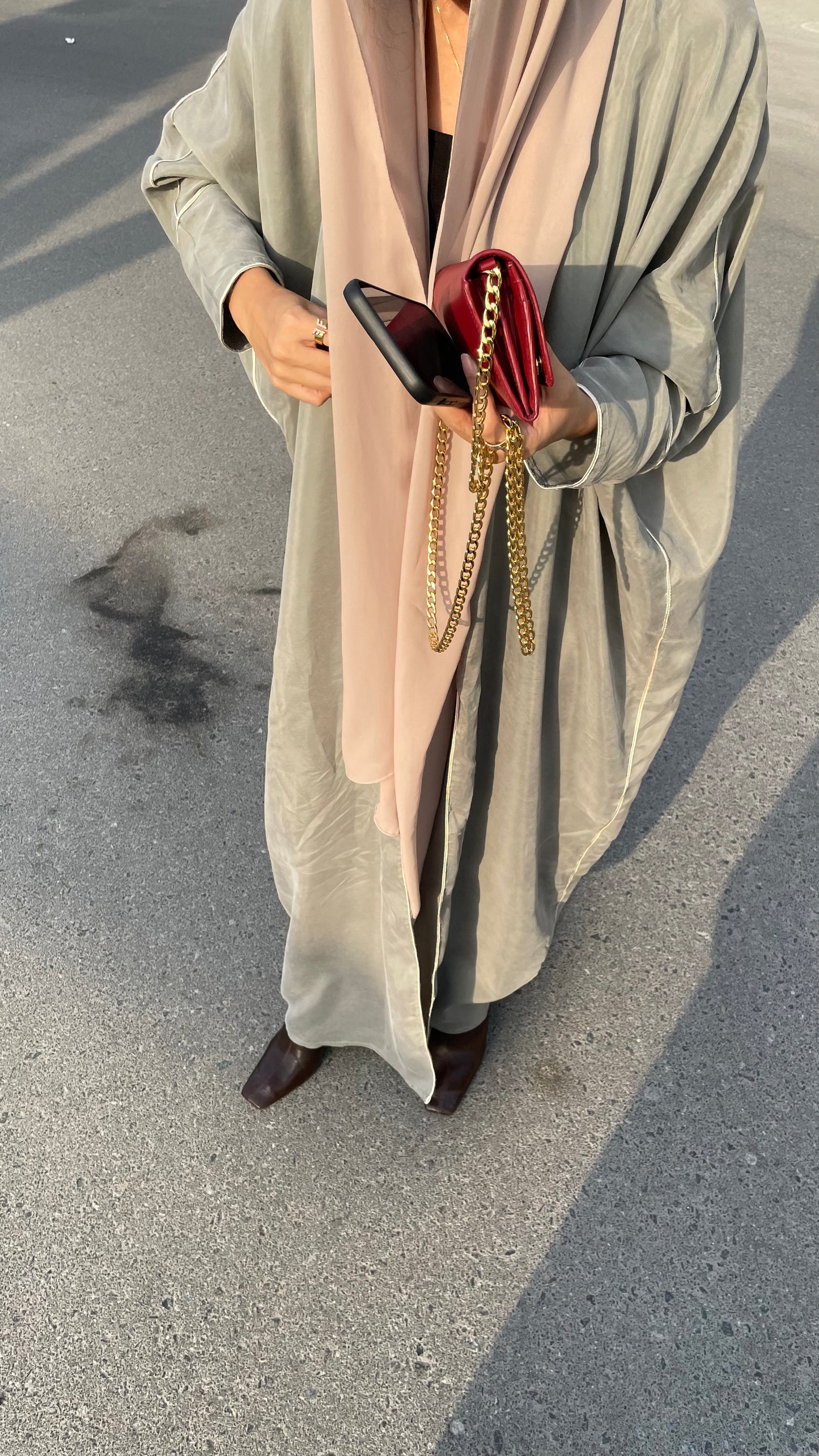 Gray Abaya