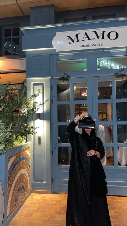 Sparkle Noir Night Abaya