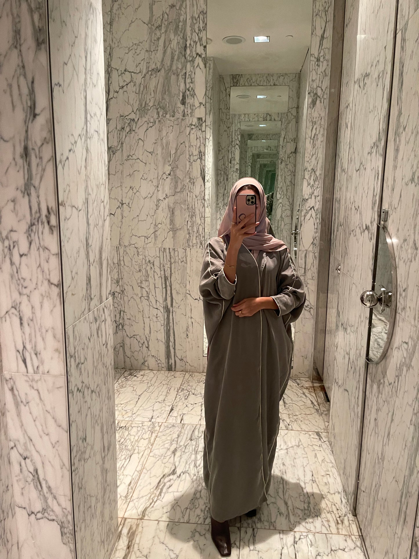 Gray Abaya